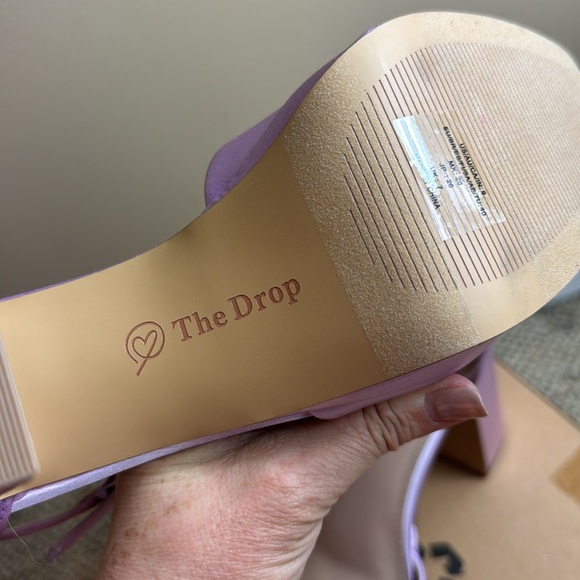 The Drop Women's Hamalie Platform Sandal, Lavender Satin, Size 9 - Picture 15 of 16